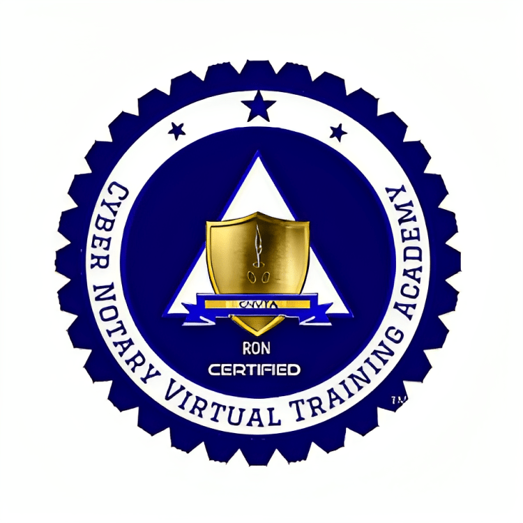 RON Certificate: Image of cyber notary visual training academy
