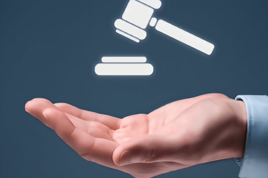 The Notary Folks provide legal document notarization services. Image shows a hand with notary tools