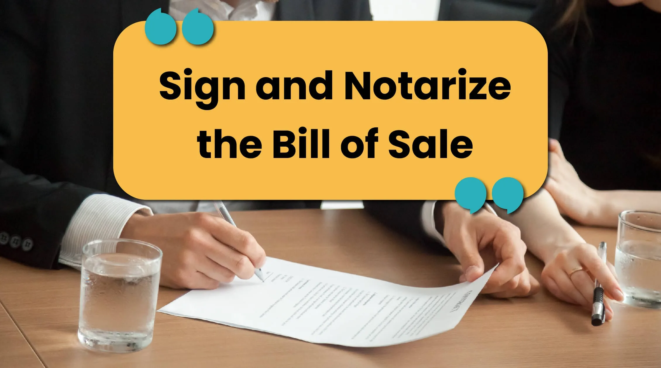 A collection of documents related to vehicle sales, including a title, bill of sale, and identification. The text "Prepare Identification and Documents" highlights this crucial step in the process.